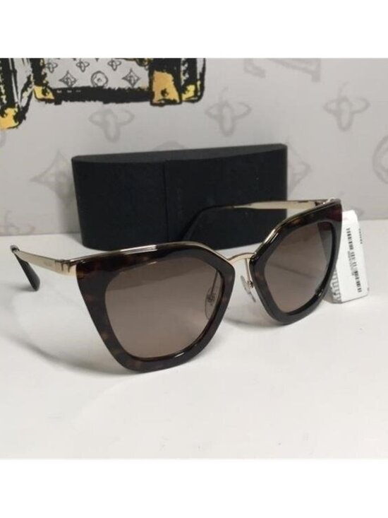 New Authentic Prada PR53S 2AU-3D0 – Havana Brown Gradient Cat-Eye Sunglasses main image 6